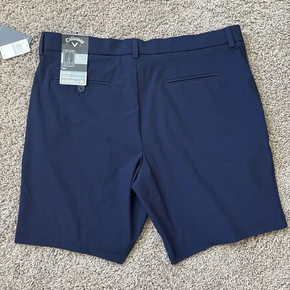 Callaway Shorts Mens 38 Blue Navy Opti Dri 8